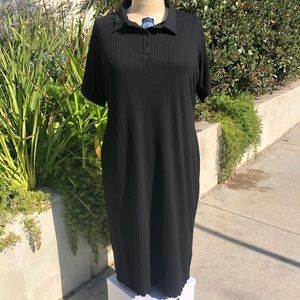 ASOS short black shirt dress sz 18